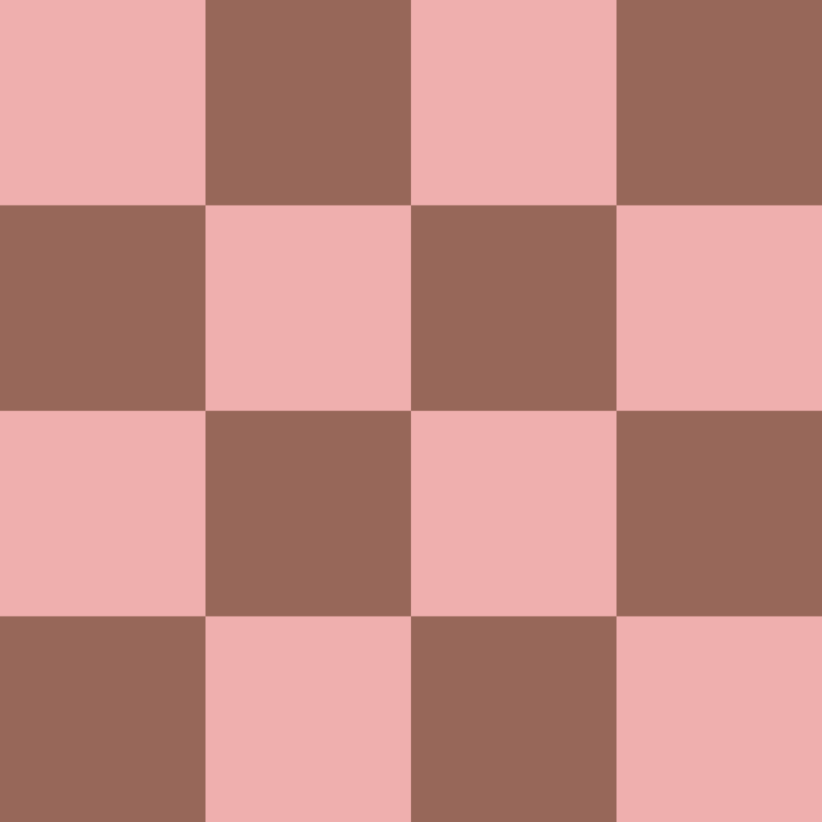 XL Pink and Brown Checker BFT