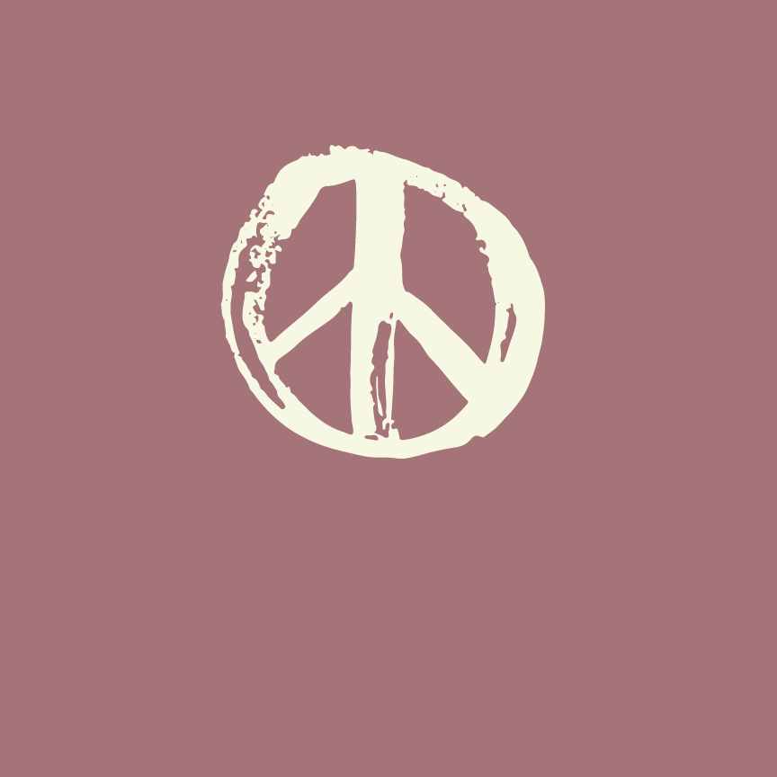 Flawed Small Pink Peace Panel CS