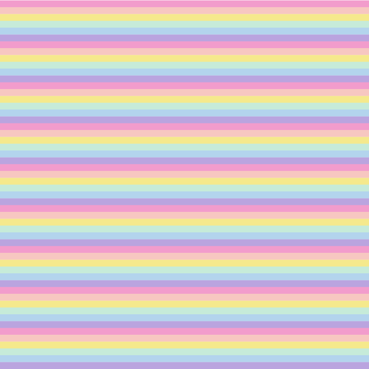 Pastel Rainbow Stripe Swim