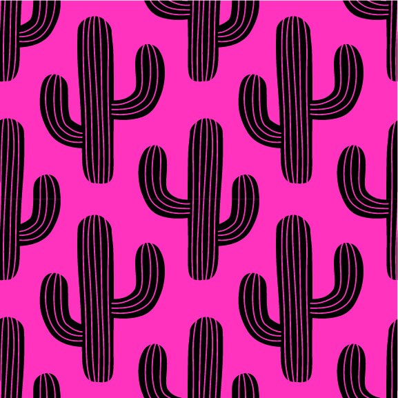 Saguaro On Pink SBS