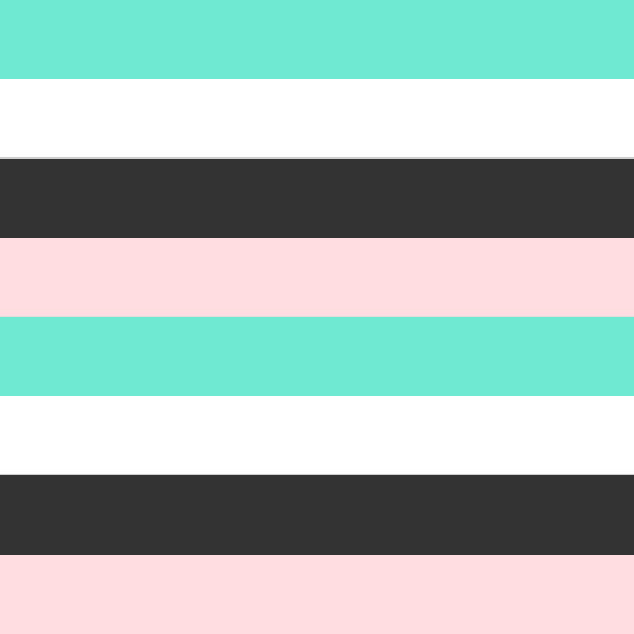 25S Pink and Mint Geo Horses Stripe