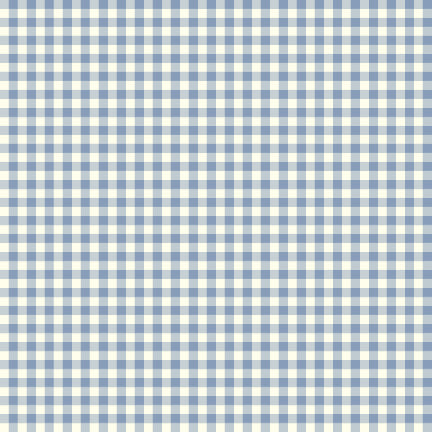 25S Ditsy Floral Blue Gingham