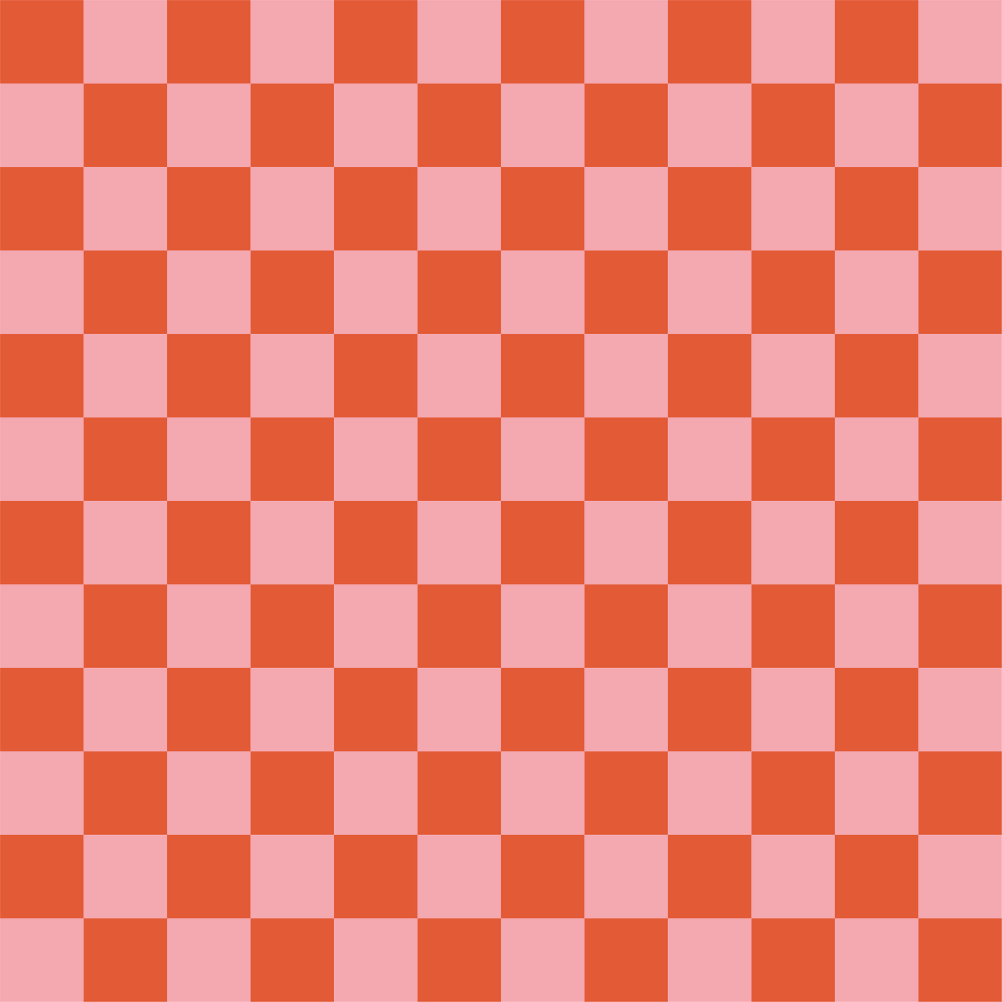 24DS Daisy Pink and Orange Checker