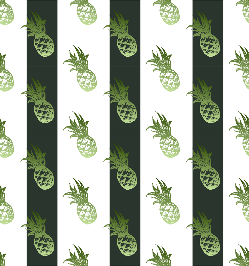 STRIKE Modern Striped Pineapple