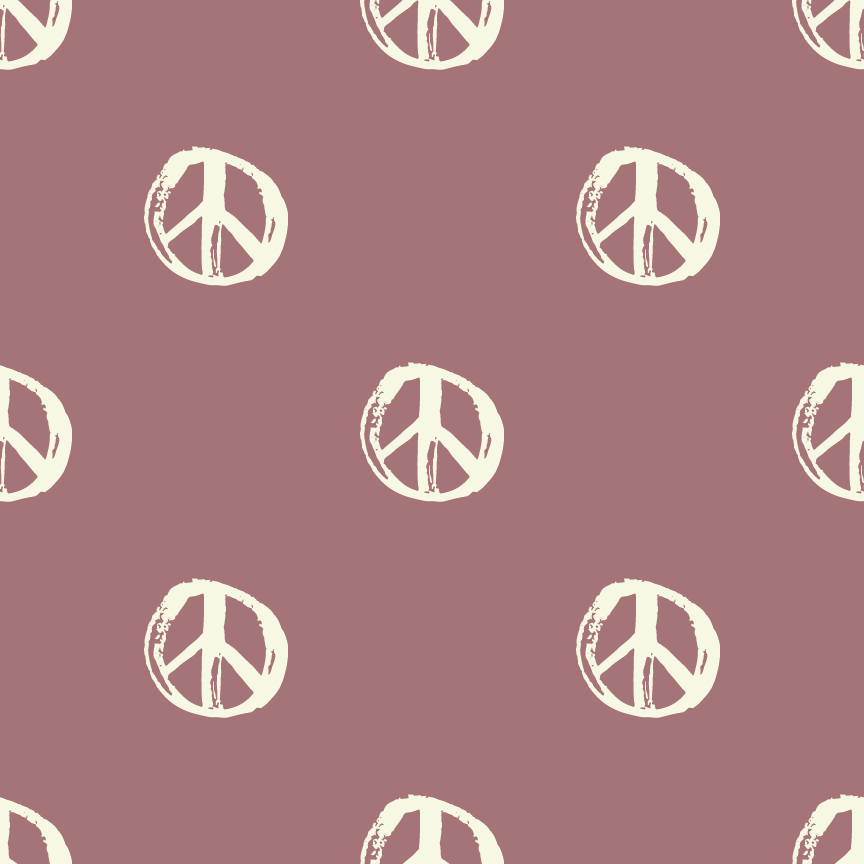 Pink Peace French Terry