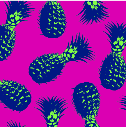 Neon Green/Pink Pineapple SBS