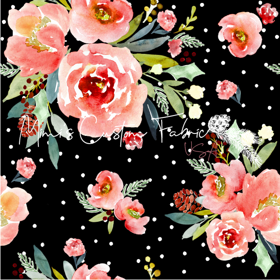 Snowberry Rose OKEO-TEX Poplin
