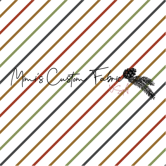 Retro Candy Cane Stripe OKEO-TEX CS